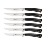 Berkel Elegance Glossy Black Steak Set 6-pcs.