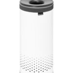 Brabantia Laundry Bin, 35 L dark grey / white