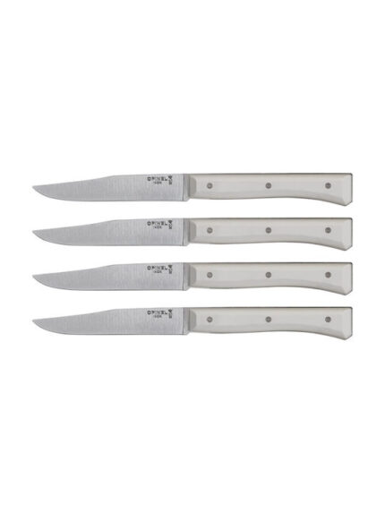 Opinel Table Knives Facette Set of 4  white