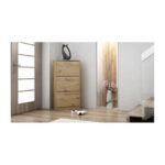 Topeshop PAULA ARTISAN shoe organizer Closed Oak