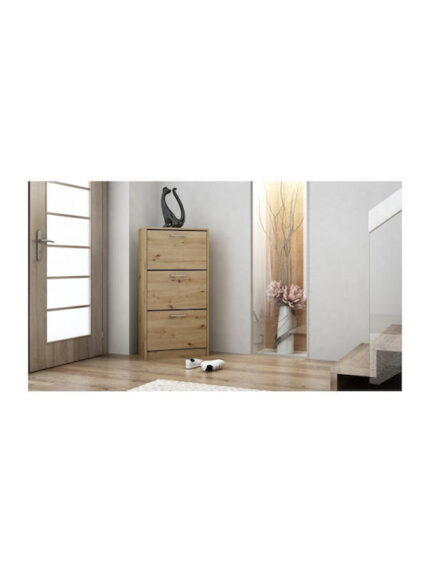 Topeshop PAULA ARTISAN shoe organizer Closed Oak