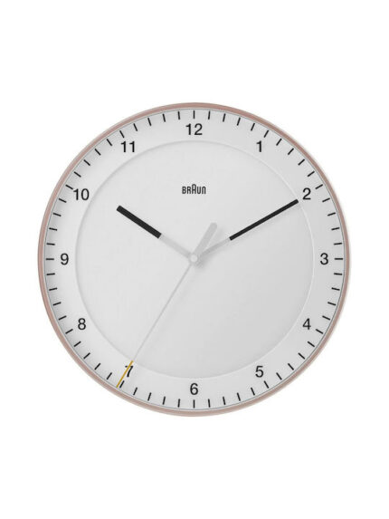 Braun BC 17 PW DCF Radio wall clock pink/white