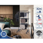 Comfort Tower 420 upright dryer Black Leifheit