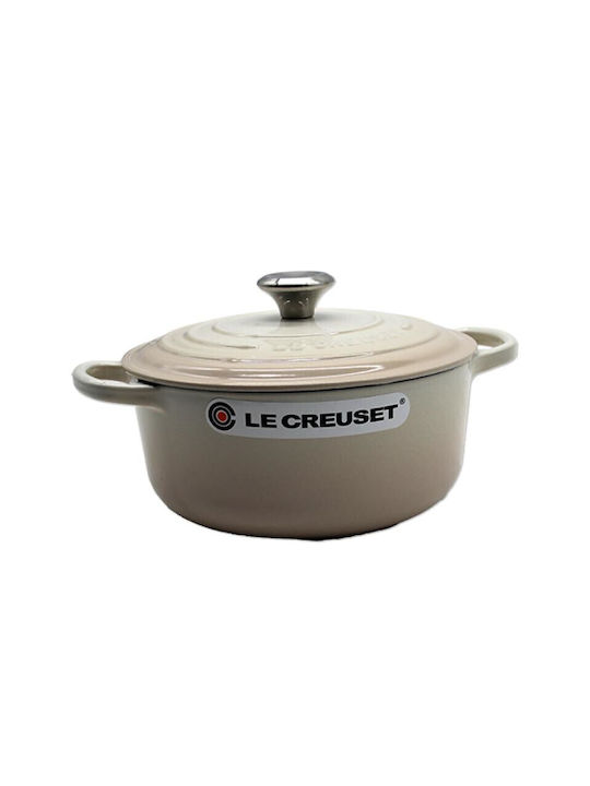 fixedratio_20240826143344_le_creuset_signature_gastra_oval_apo_alouminio_21177207164430.jpeg Le Creuset Signature Roaster round 20cm meringue (21177207164430) - Image 1