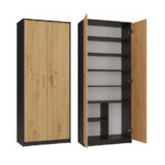 Topeshop OLIV 2D ANT/ART KPL office bookcase