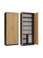 Topeshop OLIV 2D ANT/ART KPL office bookcase
