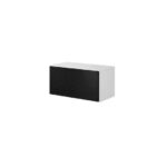 Cama full storage cabinet ROCO RO3 75/37/39 white/white/black