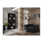 Topeshop R80 CZERŃ office bookcase