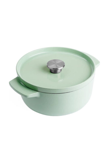 KitchenAid Bräter mit Deckel Gusseisen 22cm, hellgrün