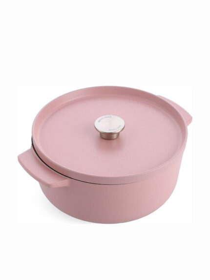 KitchenAid Bräter mit Deckel Gusseisen 26cm, rosa