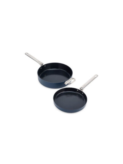 Joseph Joseph Space Fold.Handle Cera.N/S 2pc Blue Frying Pan Set