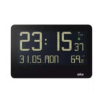 Braun BC 14 black Radio Wall Clock digital
