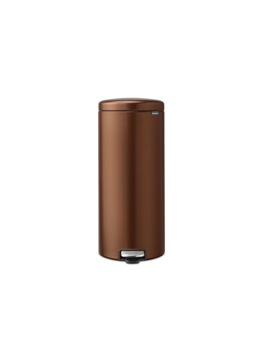 fixedratio_20250508121624_brabantia_kados_aporrimmaton_me_pental_chalkinos_30lt.jpeg Brabantia Pedal Bin NewIcon 30 Liter Warm Bronze - Image 1