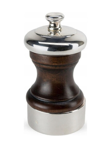Peugeot PALACE Salt Mill Silver Plated 10 cm Wood