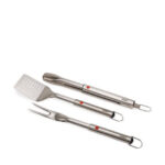 Joseph Joseph GrillOut 3-Piece SST BBQ Turner, Tongs & Fork Set