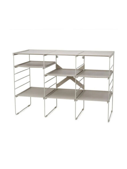 Joseph Joseph Level Plus Large Adjustable Ecru Shoe Rack
