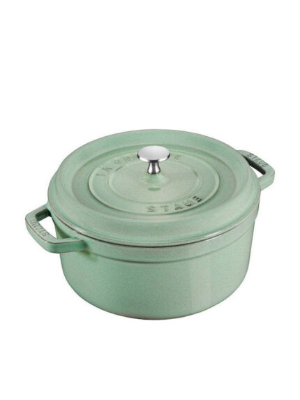 Staub La Cocotte 24cm round Sage Green, Cast Iron
