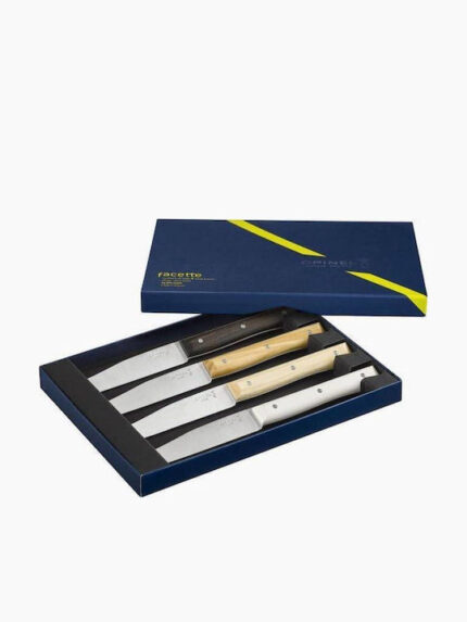 Opinel Table Knives Facette Set of 4   Mix
