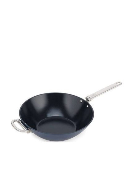 Joseph Joseph Space Folding Handle Ceramic N/S 32cm Blue Wok