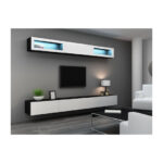Cama Cabinet VIGO  90  full 90/35/32 black/white gloss