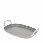 De Buyer Mineral B Rectangular Plancha Grill, 38x26 cm