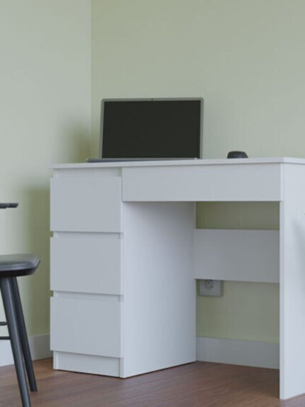 Desk Mijas left White matt