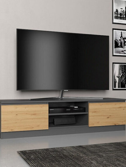 Topeshop RTV 140 ANTR/ARTIS TV stand/entertainment centre 2 shelves