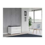 Topeshop OPAL SZAFKA BIEL shoe organizer Closed White
