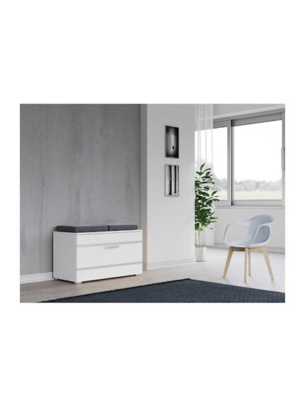 Topeshop OPAL SZAFKA BIEL shoe organizer Closed White