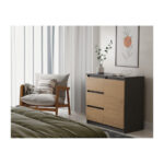 Topeshop 1D3S ANT/ART KPL chest of drawers