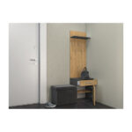 Topeshop DUO WIESZAK ANT/ART clothing hanger Anthracite  Oak