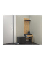 Topeshop DUO WIESZAK ANT/ART clothing hanger Anthracite  Oak
