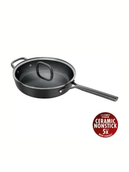 ZWILLING Milano Sauté Pan with Glass Lid 28 cm, Black
