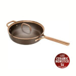 ZWILLING Milano Sauté Pan with Glass Lid 28 cm, Brown