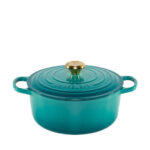 Le Creuset Signature Casserole round 26 cm bleu riviera