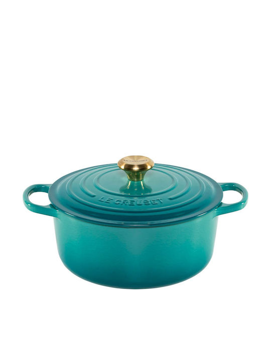 fixedratio_20260505145137_le_creuset_vathia_katsarola_26cm_21177260994450.jpeg Le Creuset Signature Casserole round 26 cm bleu riviera - Image 1