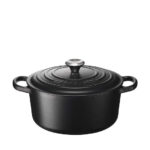 Le Creuset Signature Roaster round 22cm black Schwarz (21177220000430)