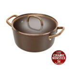 ZWILLING Milano Stock Pot with Glass Lid 24 cm, Brown