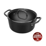 ZWILLING Milano Stock Pot with Glass Lid 24 cm, Black