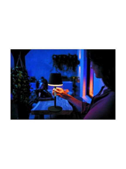 Philips Hue Go Table Lamp Akku black White Color Ambiance