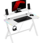 Huzaro Hero 1.9 RGB White Gaming Desk