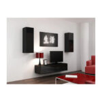 Cama Cabinet VIGO  90  full 90/35/32 black/black gloss