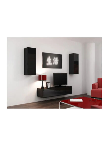 Cama Cabinet VIGO  90  full 90/35/32 black/black gloss