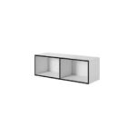 Cama open storage cabinet ROCO RO2 112/37/37 white/black