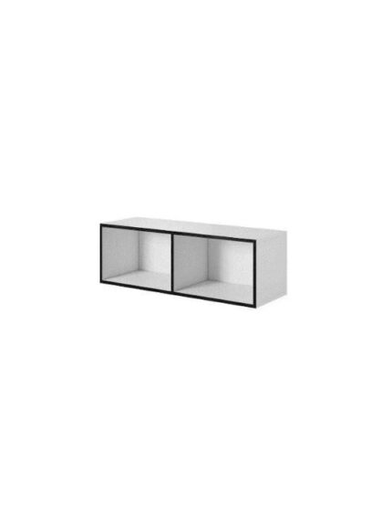 Cama open storage cabinet ROCO RO2 112/37/37 white/black