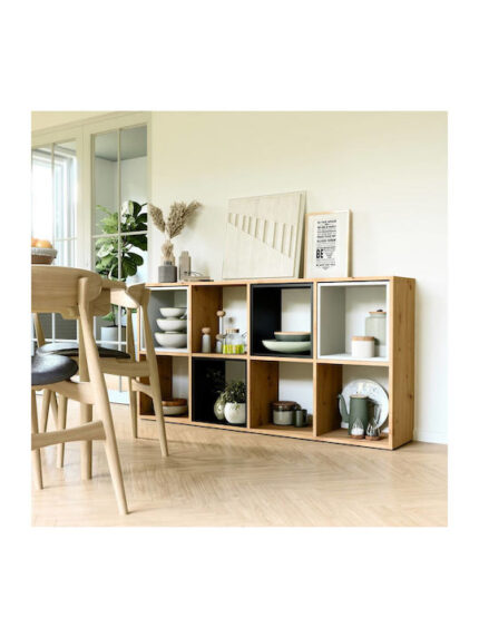 Topeshop MALAX 2X4 ARTISAN living room bookcase