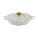Le Creuset Gourmet Casserole Flower 26 cm white