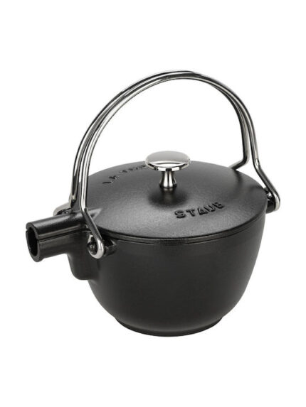 Staub Teapot 1,15 L round, Black Cast Iron