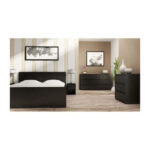 Topeshop M3 CZERŃ chest of drawers