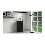 Topeshop W5 CZERŃ chest of drawers